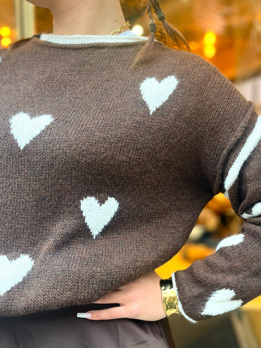 Pull Romy chocolat
