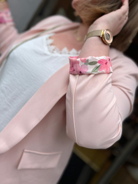 Curvy Blazer Rose poudré
