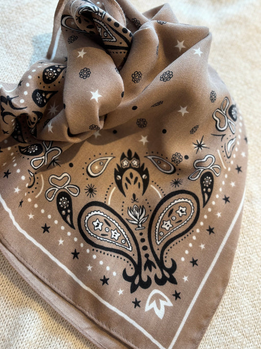 Foulard Carré  taupe