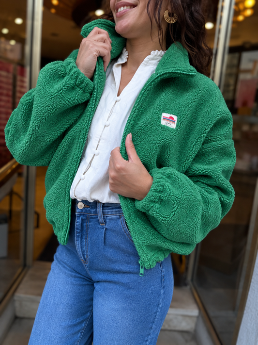 Veste polaire verte
