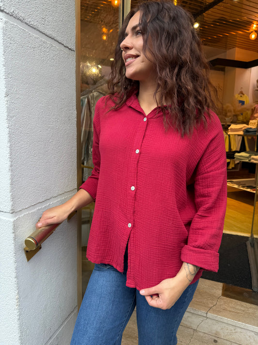 Chemise Bella cerise