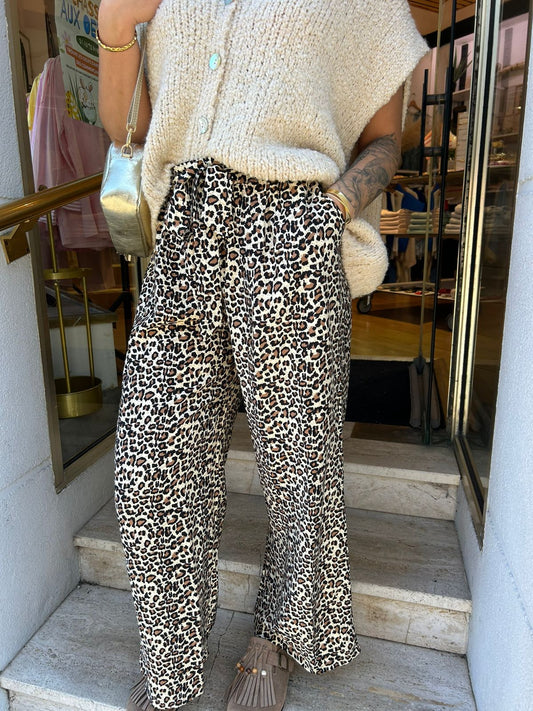 Pantalon léopard