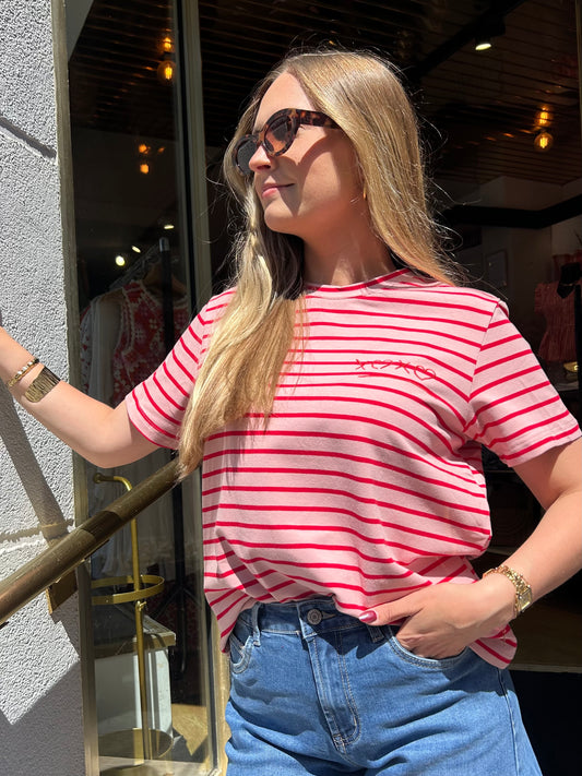 T-shirt Rayé XOXO Rose Romy