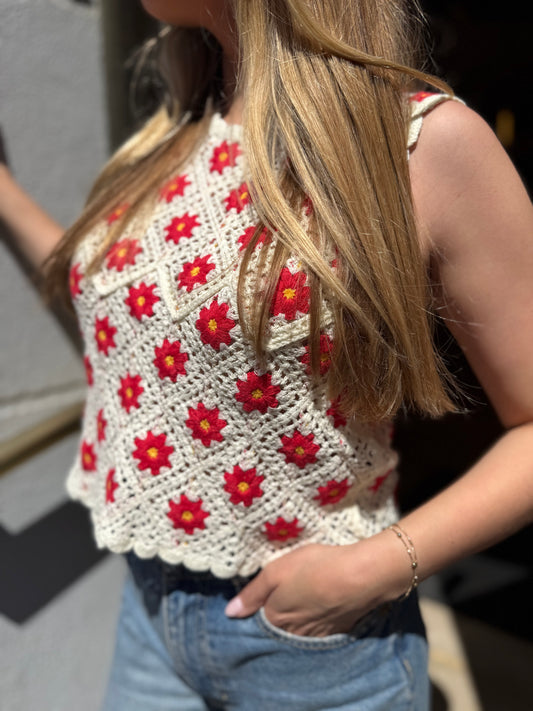 Haut macramé Louise