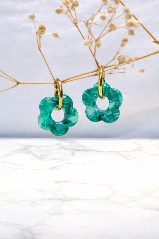 Boucle d’oreille émeraude