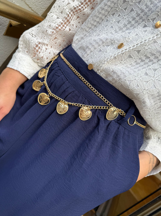 Ceinture bijoux double