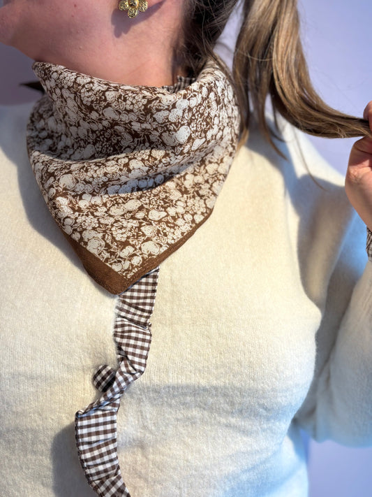 Foulard Carré MARRON