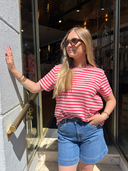 T-shirt Rayé XOXO Rose Romy
