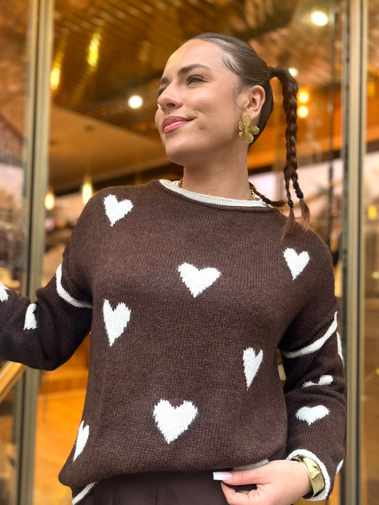 Pull Romy chocolat