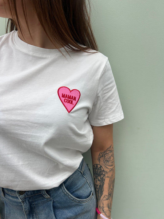 Tee-shirt blanc « Maman Cool »