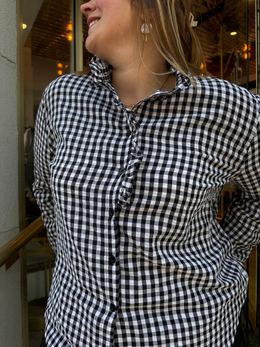 Blouse à carreaux vichy