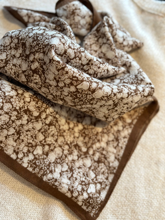 Foulard Carré MARRON