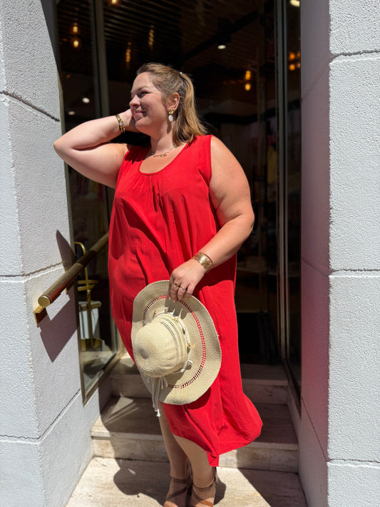 Robe Papillon Rouge – Dos Dentelle Papillon