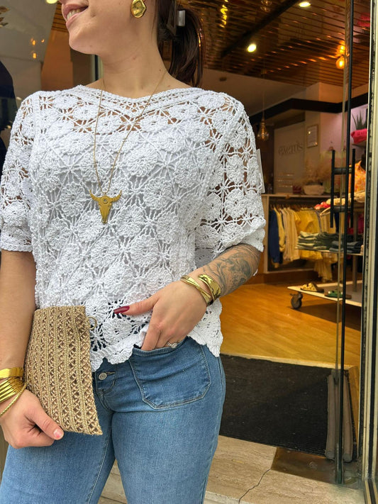 Haut macramé