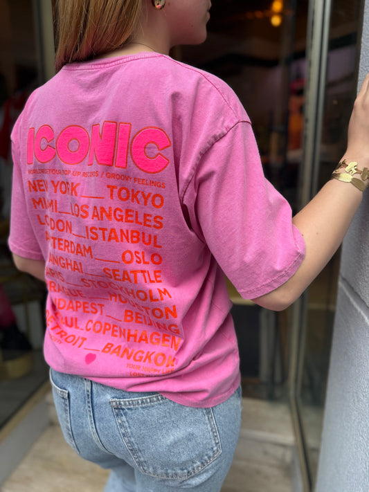 Tshirt fushia ICONIC