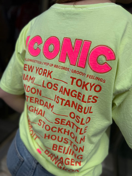 Tshirt vert acidulé  ICONIC