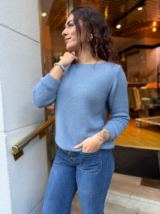 Maille bateau bleu ciel