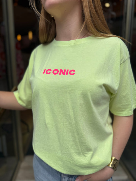 Tshirt vert acidulé  ICONIC