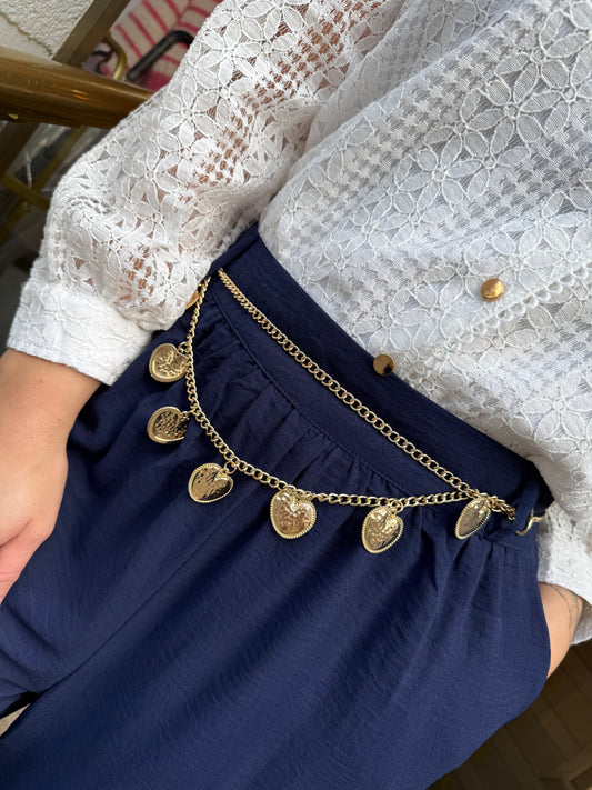 Ceinture bijoux double