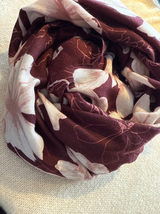 Foulard bordeau
