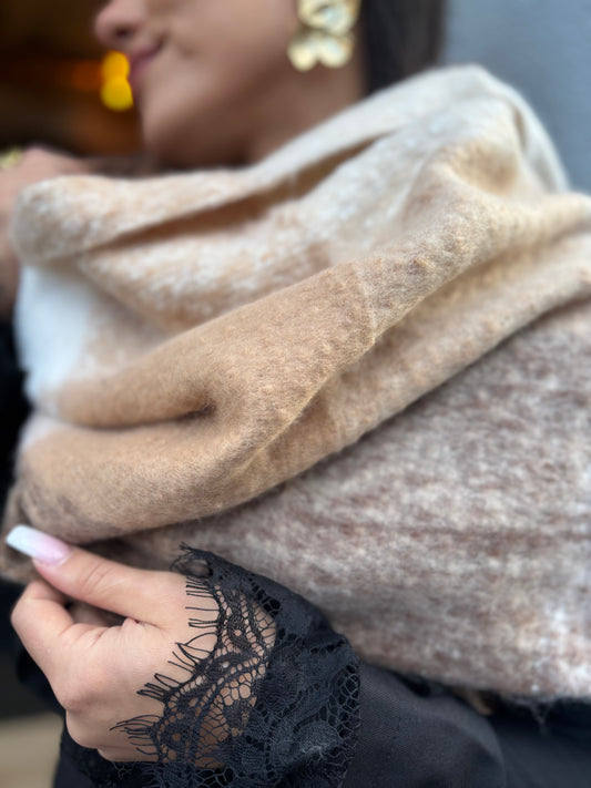 Écharpe brown beige