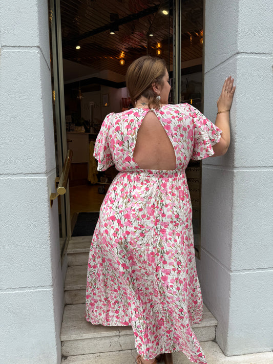Robe Florale Dos Nu