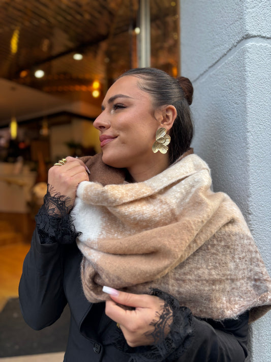 Écharpe brown beige