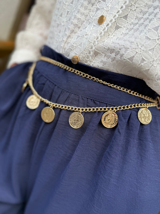 Ceinture bijoux double