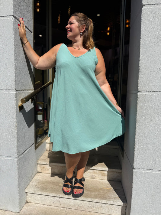 Robe Alice - vert d’eau