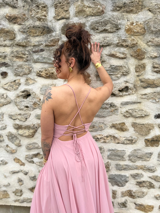 Robe vieux rose