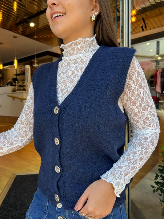 Pull sans manches Julia Marine