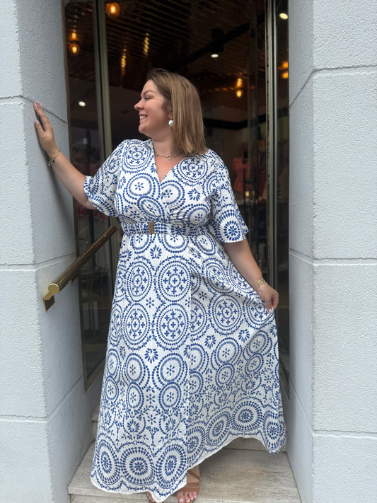Robe Capucine imprimé céramique