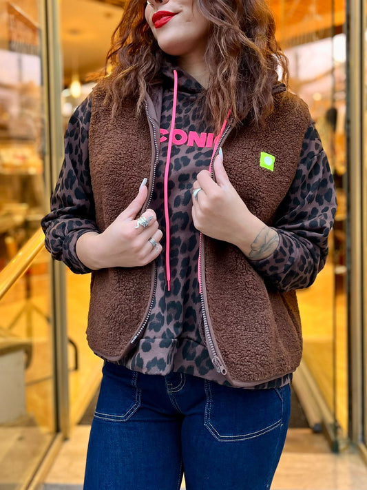 Gilet sans manches chocolat