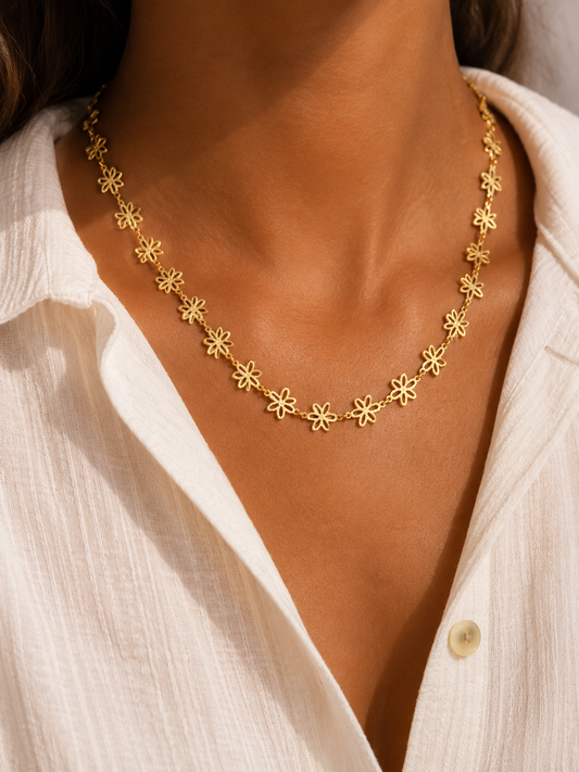 Collier doré Daisy