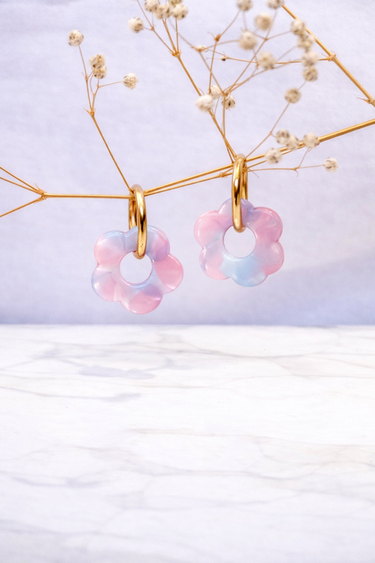 Boucle d’oreille pastel