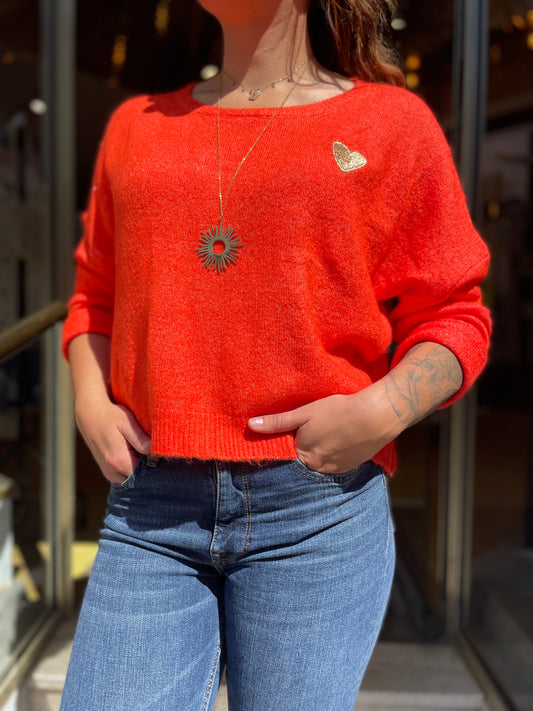 Pull amour orange