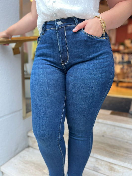 Jeans Denim fleurs