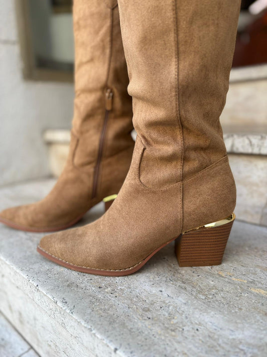 Bottes santiag Eulalie Camel