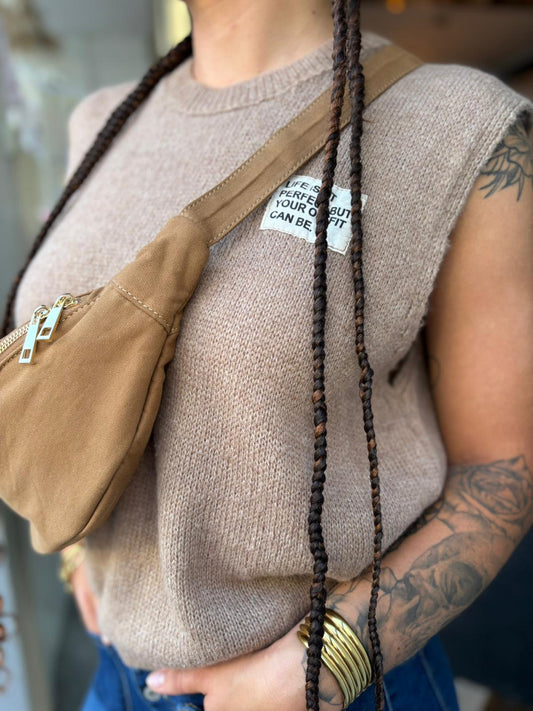 Pull étiquette Eva Beige