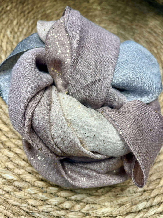 Foulard Beige Gris