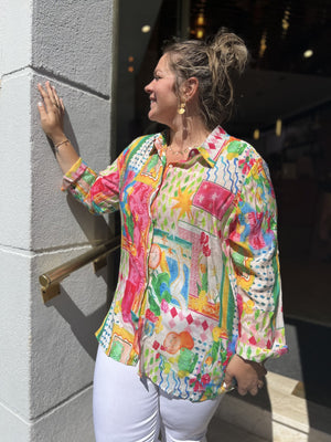 Blouse Babette 2 bohème femme grande taille - Boutique Cactus
