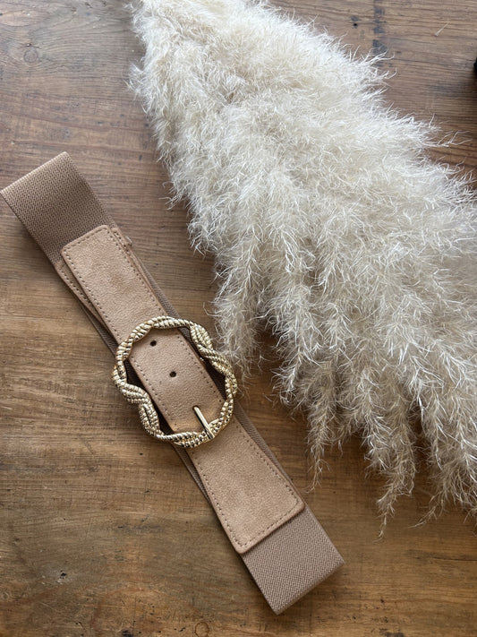 Ceinture elastique camel