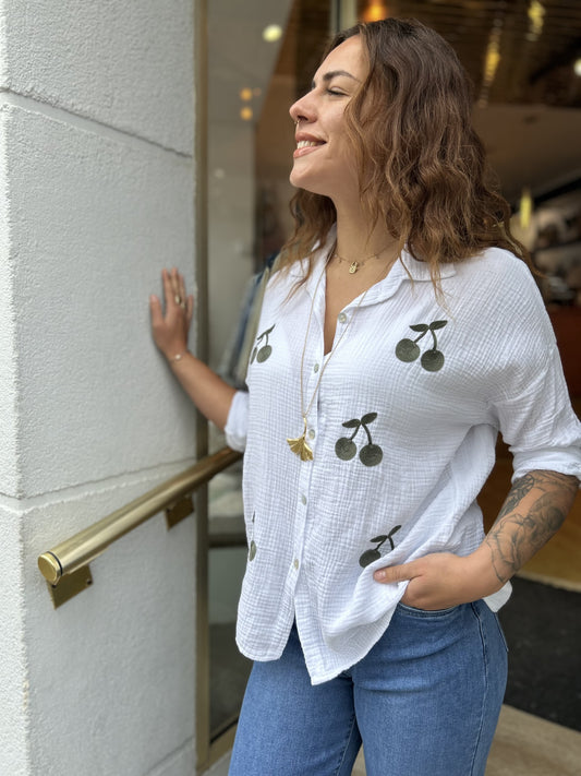 Chemise en gaze de coton