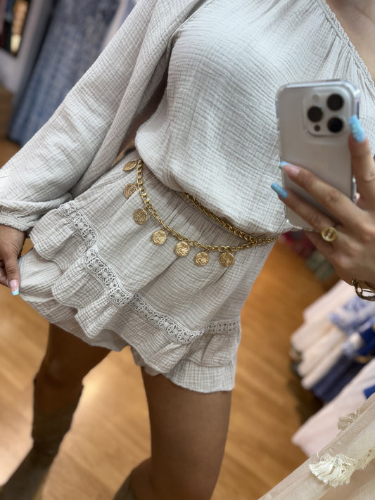 Ceinture bijoux double