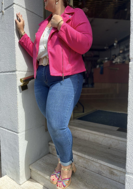 Veste suédine Bluma Fushia